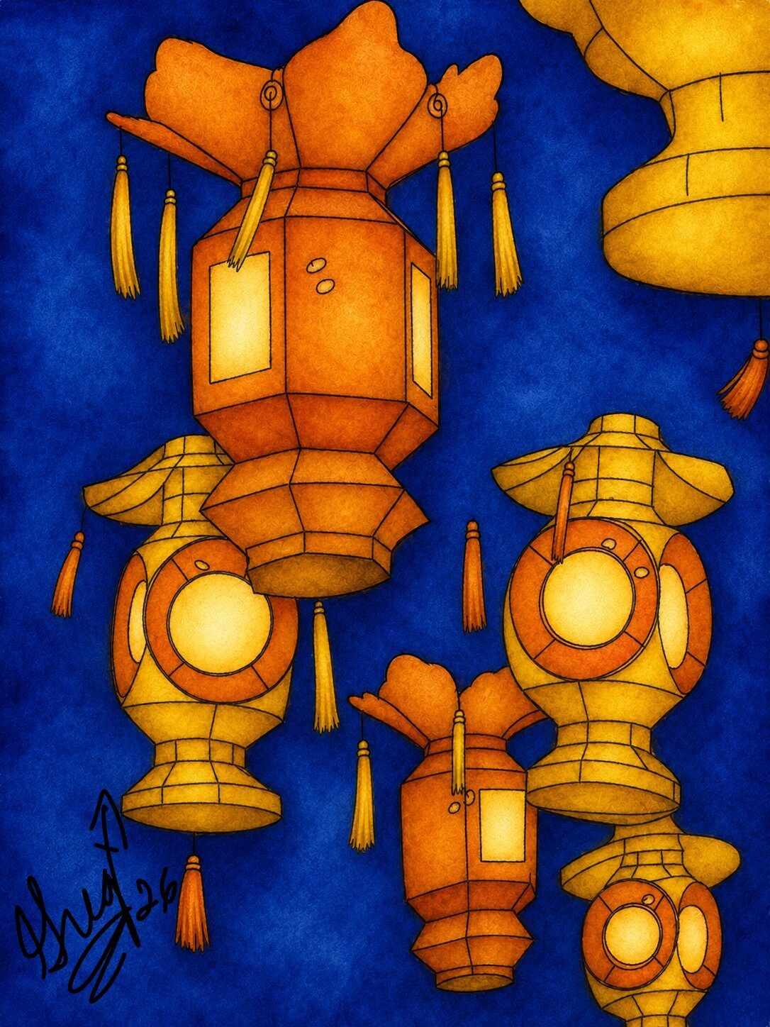Lanterns Composition