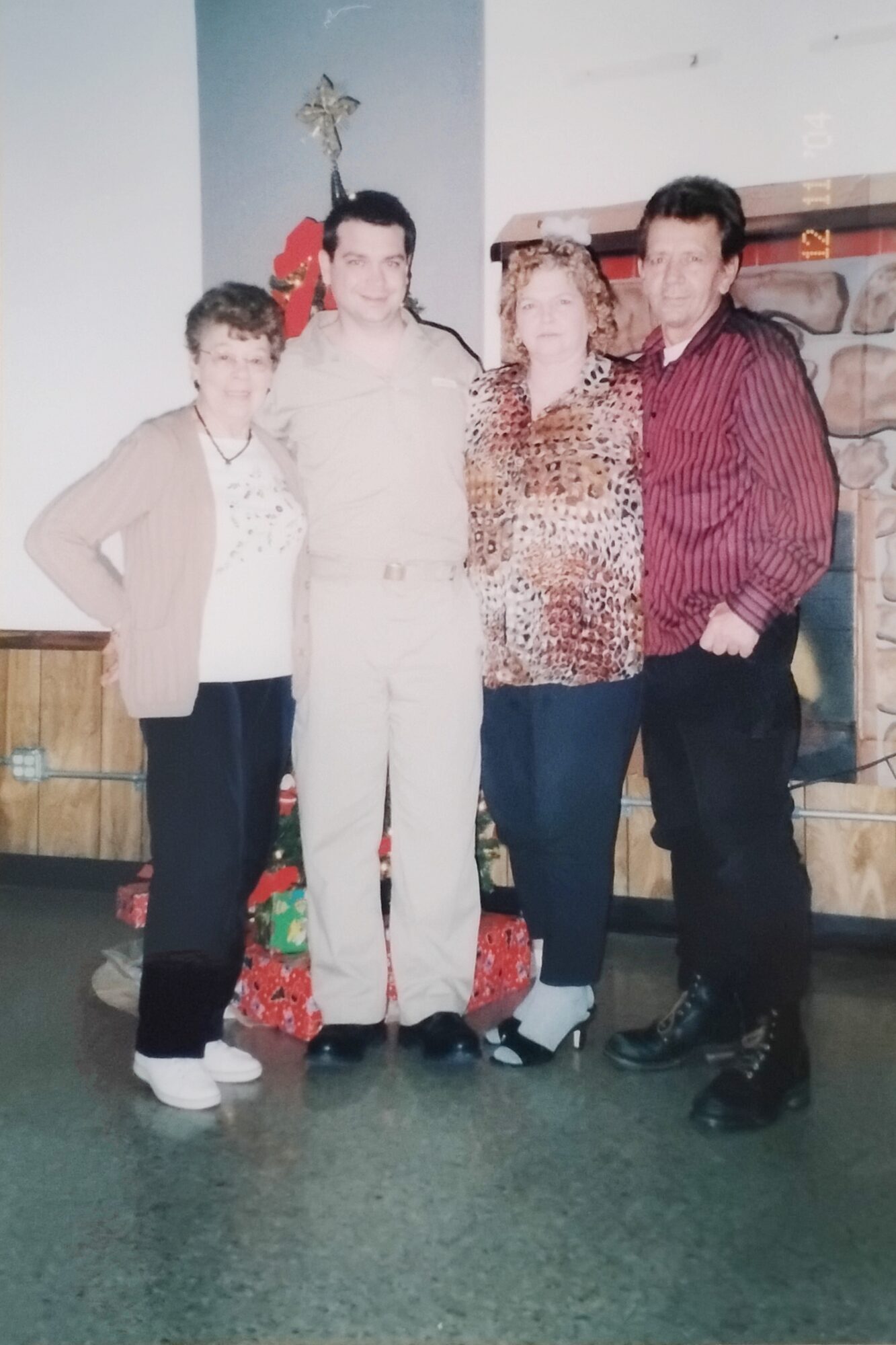 Gregory with family at Christmas