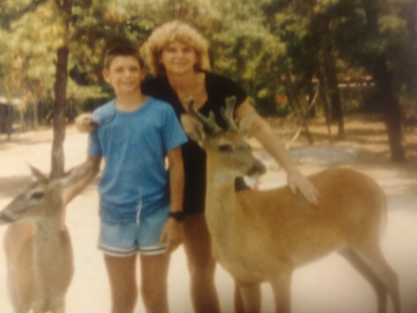 Gregory with his mother