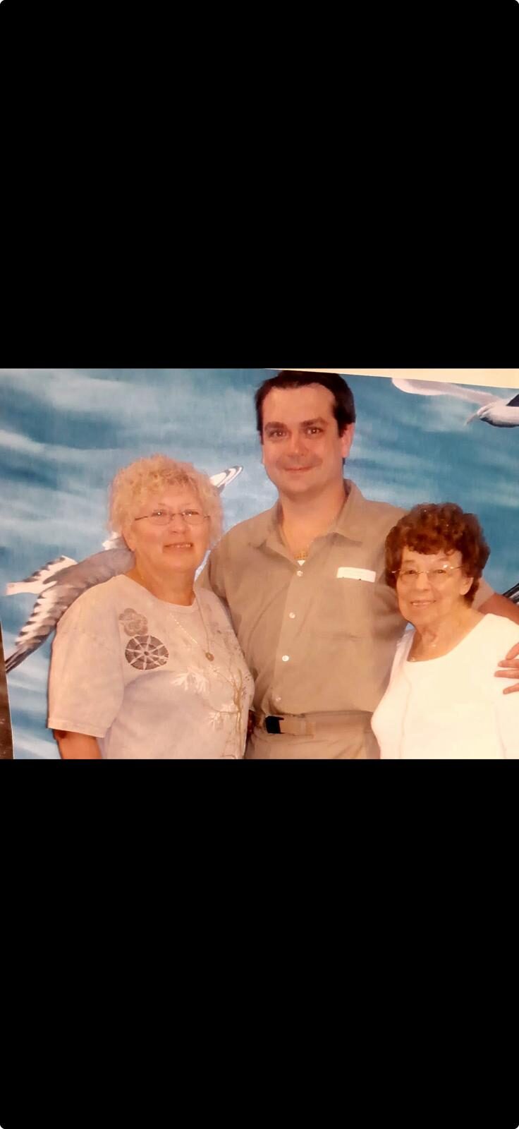 Gregory with visitors